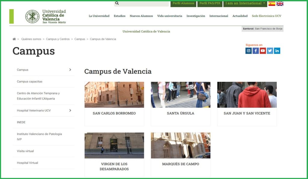 Universidades privadas en Valencia: Católica de Valencia