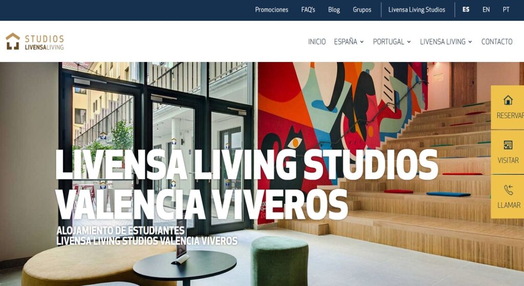 Mejores Residencias Universitarias en Valencia: Livensa Living Studios Viveros
