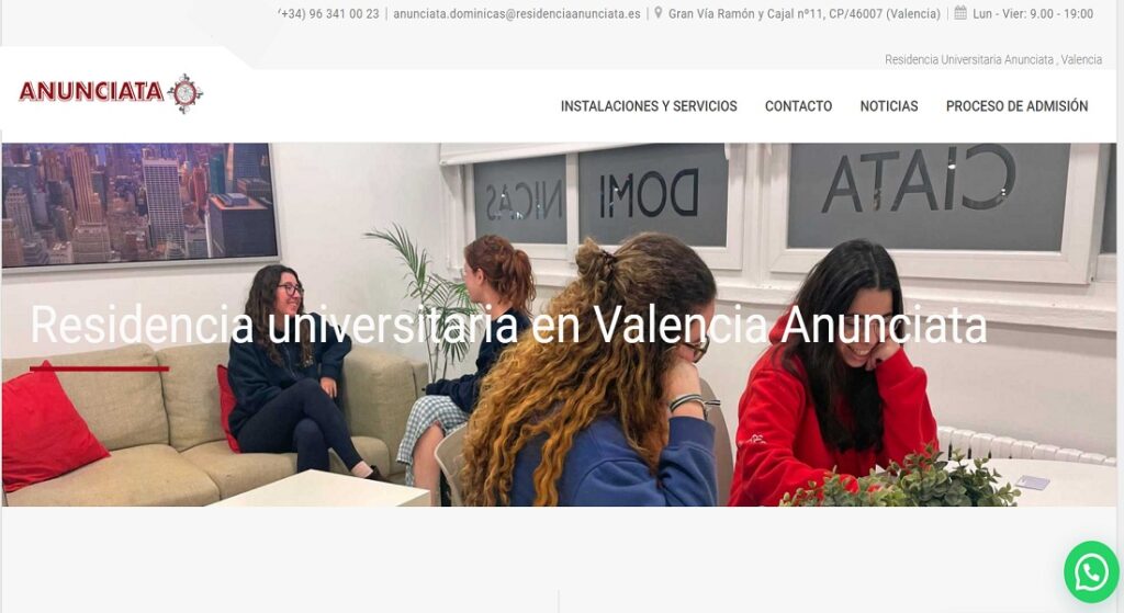Mejores Residencias Universitarias en Valencia: Anunciata
