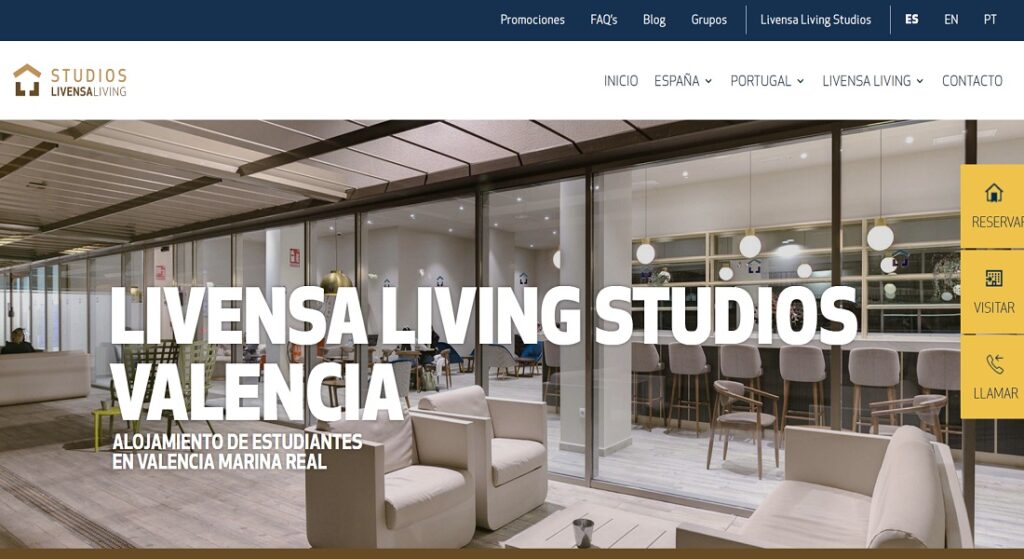 Mejores Residencias Universitarias en Valencia: Livensa Studios Marina Real
